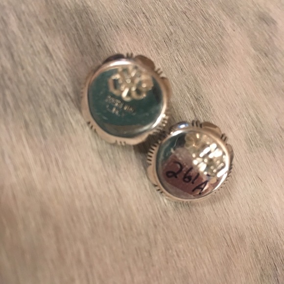 Sleeping beauty turquoise earrings - Picture 5 of 5